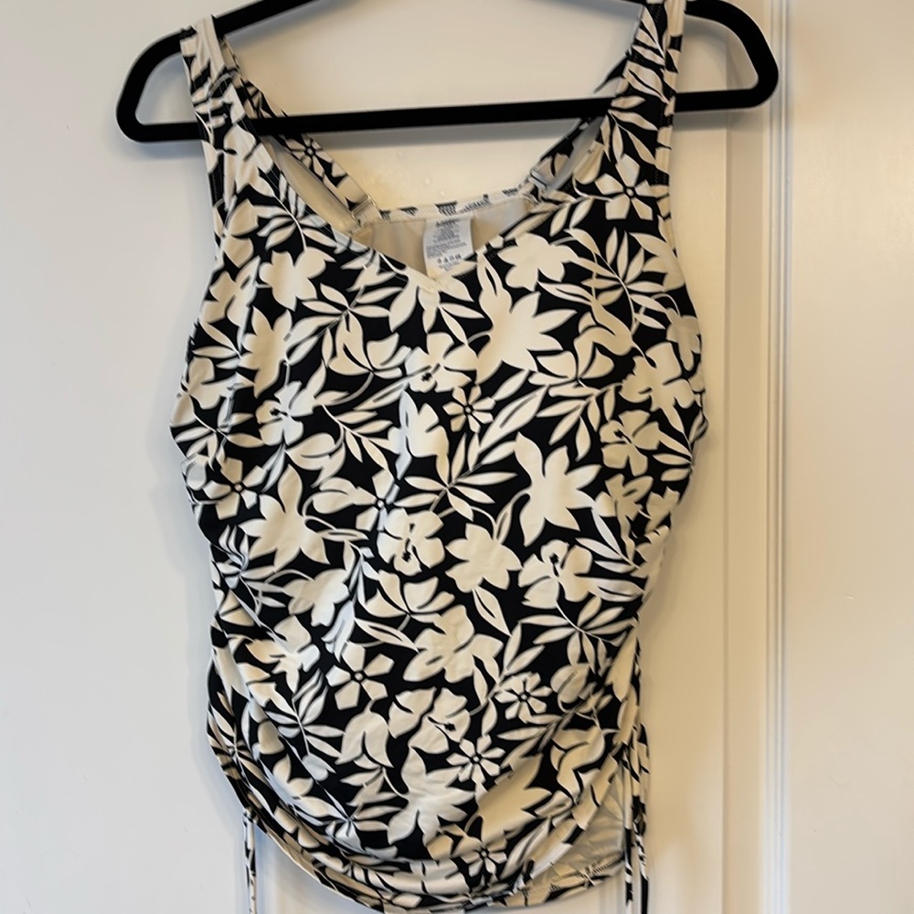 EUC Lands End underwire tankini 14 DD